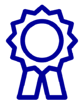 blue ribbon icon